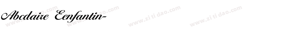 Abcdaire Eenfantin字体转换